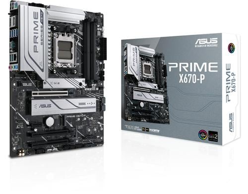 ASUS PRIME X670-P, ATX, AM5 AMD X670, 4x DDR5, PCI-E 5.0