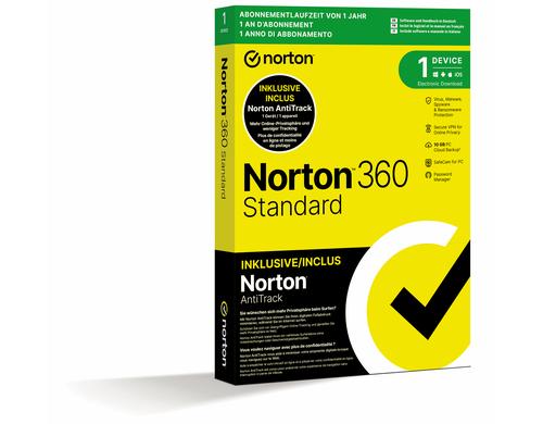 Norton 360 Standard w/AntiTrack Box, 1 PC, 1J, 10GB