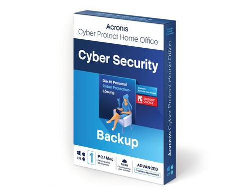 Cyber Protect Home Office Security Edition Box, Subscription, 1yr, 1 PC, 50GB