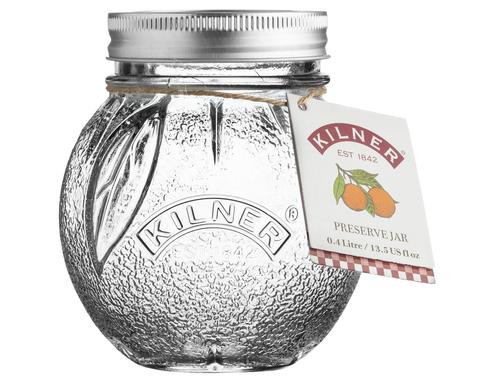 Kilner Orange Fruit Preserve Jar H 11.5 x Dia. 10 cm - 0.4 ltr.