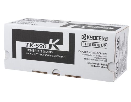 Toner Kyocera TK-590K, zu FS-C2026/2126MFP schwarz, ca. 7'000 S. bei 5% Deckung