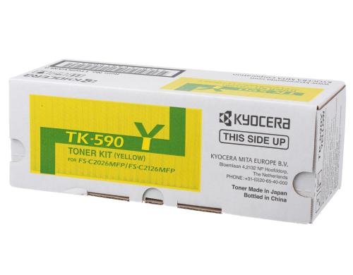 Toner Kyocera TK-590Y, zu FS-C2026/2126MFP yellow, ca. 5'000 S. bei 5% Deckung
