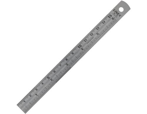 Linex Stahllineal 15cm grau