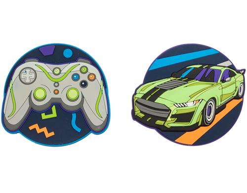 Schneiders Badgets Patches mit Klett 2 Stck, Controller+ Muscle Car