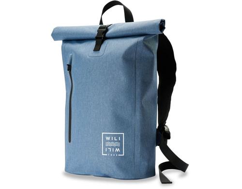 Wili Wili Tree Roll Top Lite Backpack 20L Deep Sea Petrol, Recycled PET Backpack