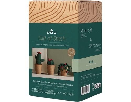 DMC Gift of Stich Hkel-Set Amigurumi Kaktus, 8 cm