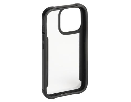 Hama Cover Metallic Frame fr Apple iPhone 14 Pro, Transparent/Schw