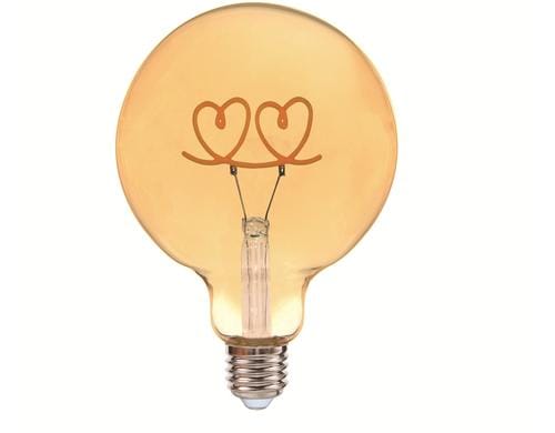 Illurbana LED  Double Hearts stehend E27, 300Lm, 2200K, 4W, 230V