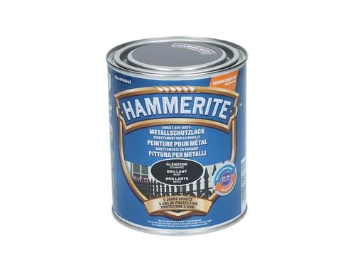 Hammerite Metall-Schutzlack HG schwarz Hochglanz