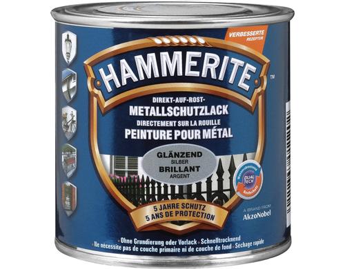 Hammerite Metall-Schutzlack HG silber Hochglanz