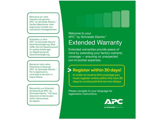 APC WBEXTWAR1YR-SE-03 Garantieerweiterung um 1 Jahr