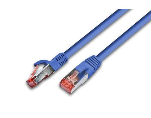 Wirewin Patchkabel: S/FTP 2m blau Cat.6, AWG27, 1Gbps, 250MHz, Zugentlastung