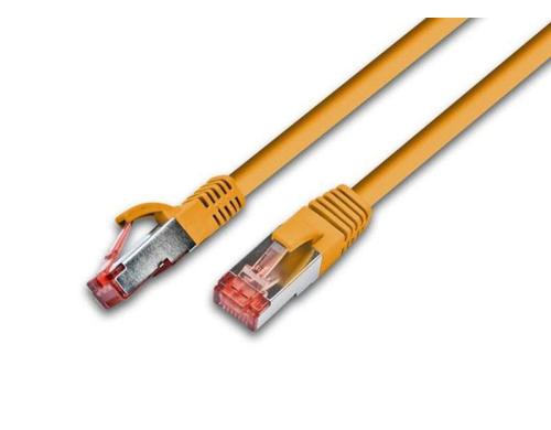Wirewin Patchkabel: S/FTP 7m orange Cat.6, AWG27, 1Gbps, 250MHz, Zugentlastung
