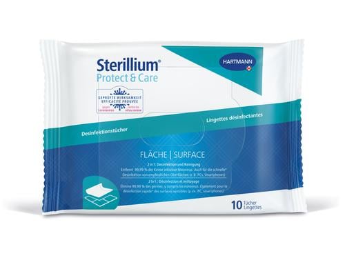 Sterillium Protect&Care Tuch 10St Flchendesinfektion