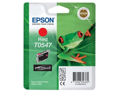 Tinte Epson C13T054740 rot, 13ml zu Stylus Photo R800, 550 Seiten