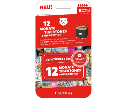 tigertones - Ticket 12 Monate Swiss-Edition