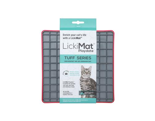 LickiMat Cat Playdate Tuff Rot 20 x 20cm