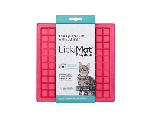 LickiMat Cat Playdate Pink 20 x 20cm
