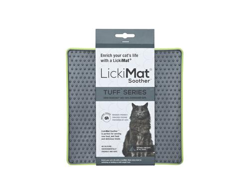 LickiMat Cat Soother Tuff Grn 20 x 20cm