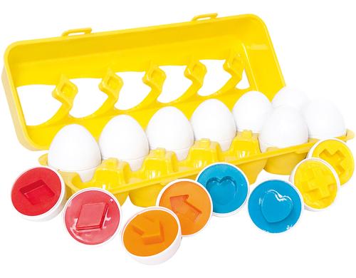 Spielmaus Farb-und Steckset Eier 12-teilig