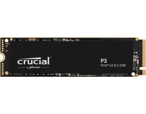 Crucial SSD P3 M.2 NVMe PCIe 3.0 500GB 3D NAND, lesen 3500MB/s, schr. 1900MB/s