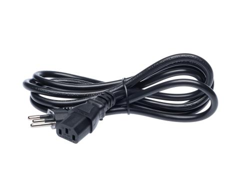F.power Netzkabel C13-T12 1.8m sw 230V, schwarz, 1.8m