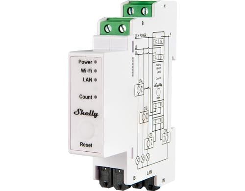 Shelly Pro 3EM WiFi-Energy Meter 3-Phasen LAN/WLAN Leistungsmessgert