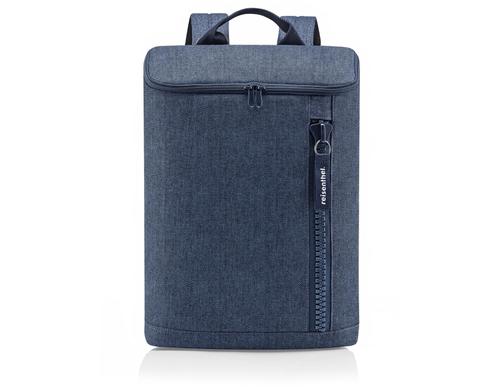 Reisenthel Reisetasche overnighter-backpack herringbone dark blue, 13l, 30 x 41 x 15 cm