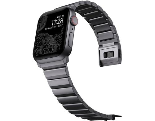 Nomad Aluminium Band Gray Apple Watch 45mm