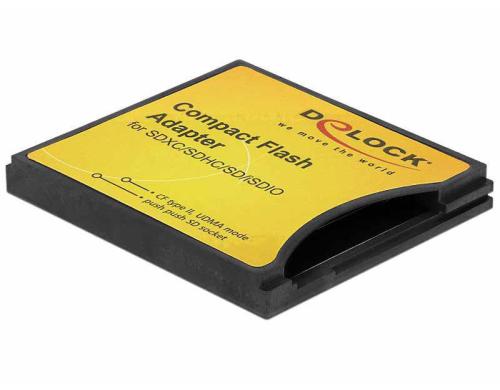 Delock 61796 CF Adapter fr SD/MMC Cards CF Typ II, Fr SD, SDHC, SDXC, MMC