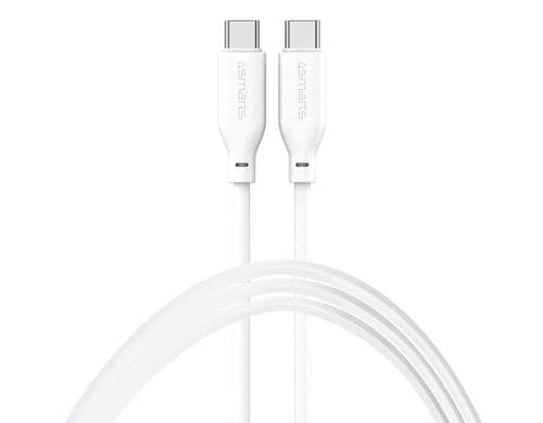 4smarts USB-C-C High Flex Silikon Kabel 60Watt: Farbe: Weiss, 1.5m