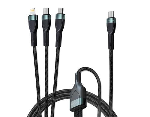 4smarts USB Ladekabel C-C/MB/L, 1.5m PremiumCord, 60 Watt Fast Charging