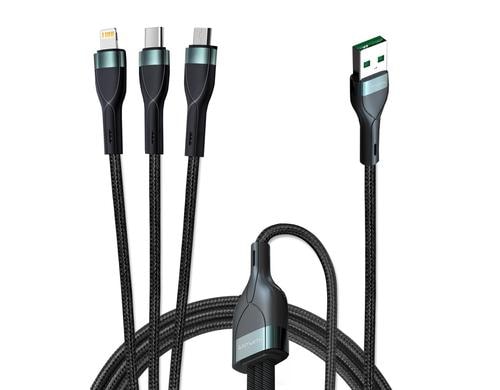 4smarts USB Ladekabel A-C/MB/L, 1.5m PremiumCord, 18Watt Charging