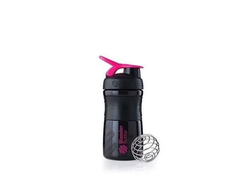 BlenderBottle Sport Mixer Flip, 590ml Black/Pink