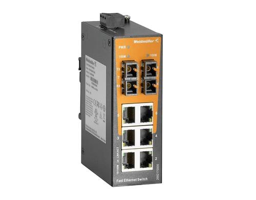 Weidmller Netzwerk Switch 6xRJ45 2xSC IP30, unmanaged, Fast Ethernet