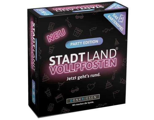 STADT LAND VOLLPFOSTEN Kartenspiel Party-Edition Jetzt gehts rund