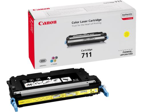 Tonermodul Canon CRG 711Y, yellow 6000 Seiten, LBP 5300