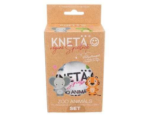 KNET Holzstempel Set Zoo Tiere 
