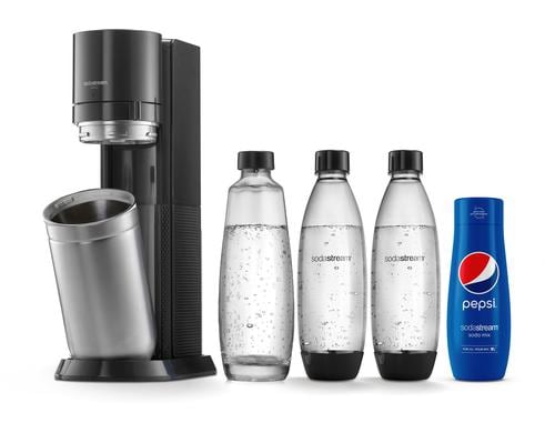 Sodastream Duo Black Pepsi 60l Zylinder, 1 Glasfl., 1 Fusefl, Pepsi