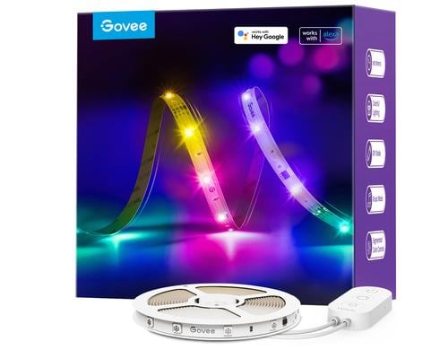 Govee LED-Leuchtstreifen WiFi, BT, 10m, RGBIC