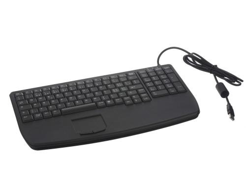 Active Key ultraflache Industrie-Tastatur integriertes Touchpad und Nummernfeld, USB