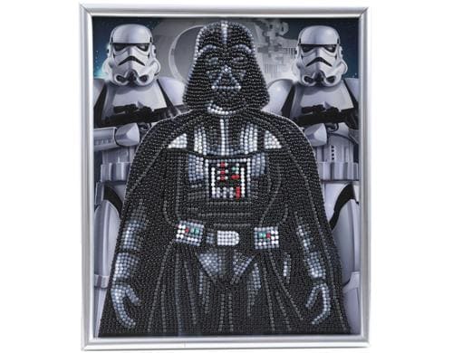 Crystal Art Darth Vader Bild mit Rahmen 21x25cm