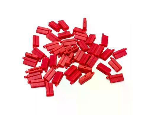 Turbo Racing Red plastic cement barrier 50pcs