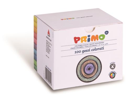 Primo Wandtafelkreide, mehrfarbig 100 Stck, farblich assortiert