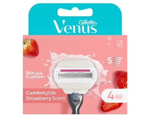 Gillette Venus Comfortglide Strawberry Systemklingen 4er