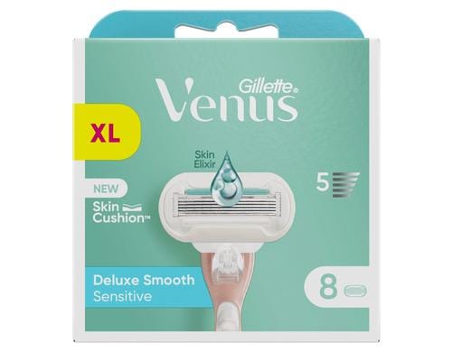 Gillette Venus Deluxe Smooth Sensitive Systemklingen 8er