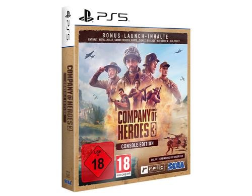 Company of Heroes 3 Launch Edition, PS5 Alter: 18+, Metal Case
