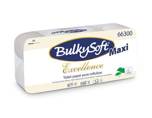 Bulkysoft Excellence Toilettenpapier 72 Rollen (9x8 Rollen), 3-lagig, hochweiss