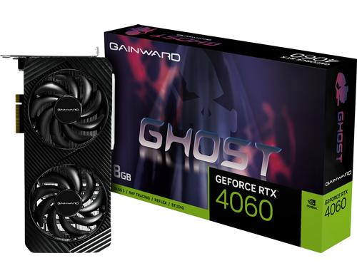 Gainward RTX4060 Ghost, 8GB GDDR6X GeForce RTX4060, 3x DP, 1x HDMI