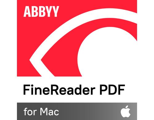 ABBYY FineReader PDF for Mac EDU/GOV/NPO per Seat, 5-25  Lizenzen, Sub, 1yr, ML